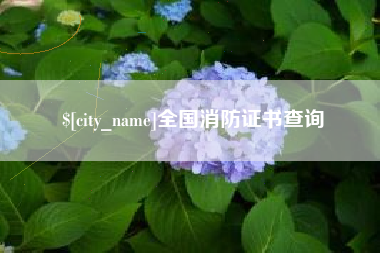 新乡全国消防证书查询