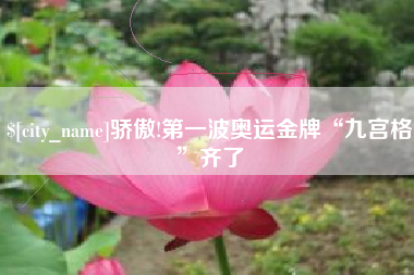 新乡骄傲!第一波奥运金牌“九宫格”齐了