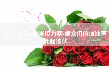 新乡500米接力赛-观众们的加油声此起彼伏