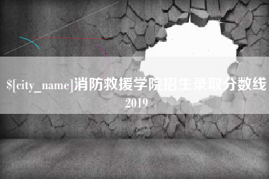 新乡消防救援学院招生录取分数线2019