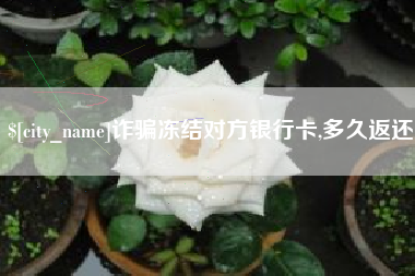 新乡诈骗冻结对方银行卡,多久返还