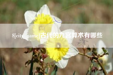新乡古代的九宫算术有哪些