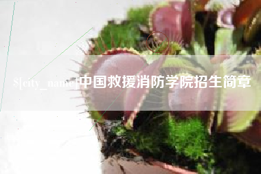 新乡中国救援消防学院招生简章