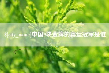 新乡中国9块金牌的奥运冠军是谁