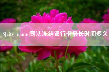 新乡司法冻结银行卡最长时间多久