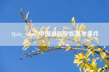 新乡中国消防学院报考条件