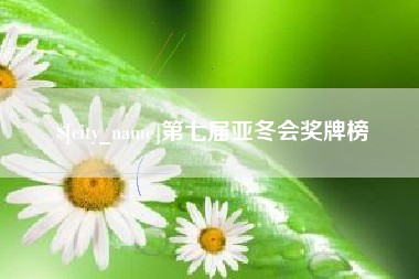 新乡第七届亚冬会奖牌榜