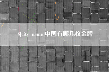 新乡中国有哪几枚金牌