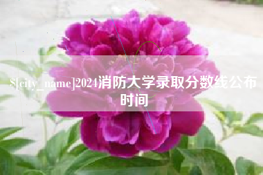 新乡2024消防大学录取分数线公布时间