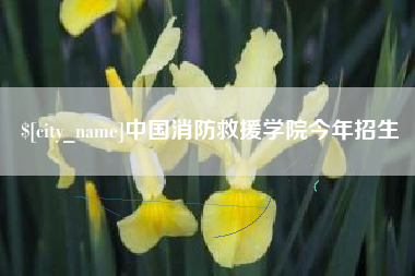新乡中国消防救援学院今年招生