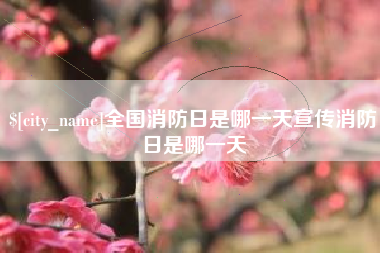 新乡全国消防日是哪一天宣传消防日是哪一天