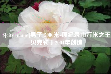 新乡男子 5000米-原纪录由万米之王贝克勒于2004年创造