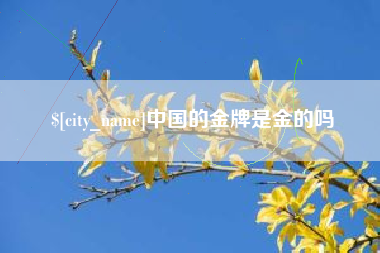 新乡中国的金牌是金的吗
