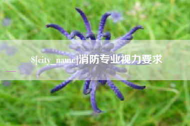 新乡消防专业视力要求