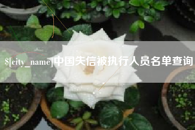 新乡中国失信被执行人员名单查询