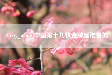 新乡中国第十九枚金牌是谁得的
