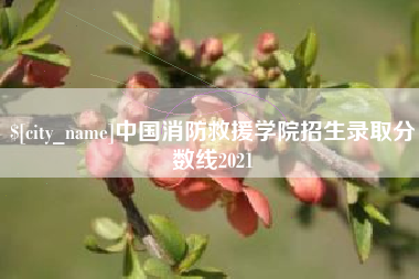 新乡中国消防救援学院招生录取分数线2021