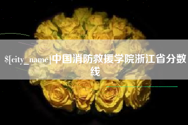 新乡中国消防救援学院浙江省分数线