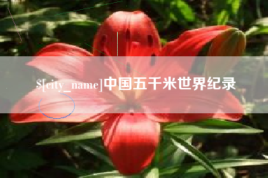 新乡中国五千米世界纪录