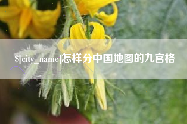 新乡怎样分中国地图的九宫格