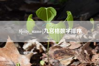新乡九宫格数字排序