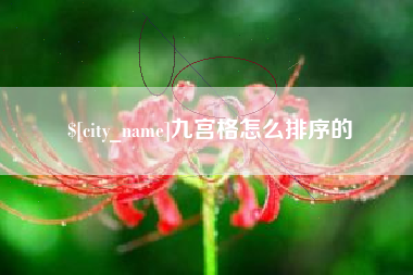 新乡九宫格怎么排序的