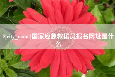 新乡国家应急救援员报名网址是什么