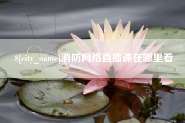 新乡消防网络直播课在哪里看