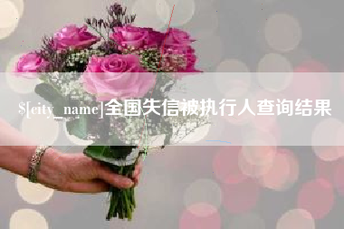 新乡全国失信被执行人查询结果