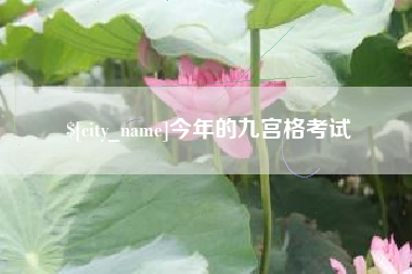 新乡今年的九宫格考试