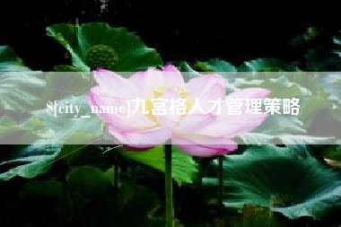 新乡九宫格人才管理策略