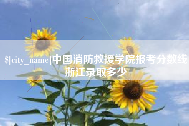 新乡中国消防救援学院报考分数线浙江录取多少