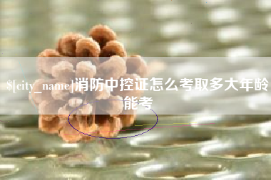 新乡消防中控证怎么考取多大年龄能考